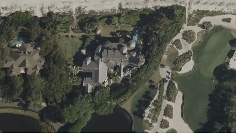 Arthur Blank House in Hilton Head Exteror Back Side