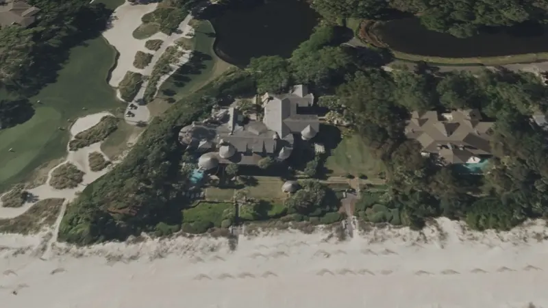 Arthur Blank House in Hilton Head Exterior Front Side