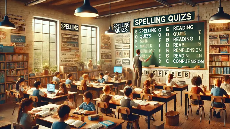 Spelling Quizzes and Reading Comprehension Grade 6