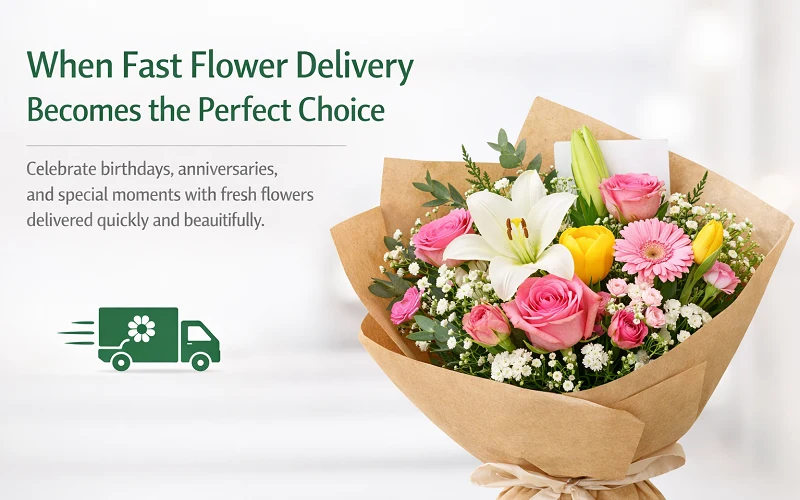 fast flower delivery