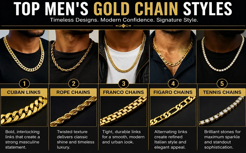 Men's Gold Chain Styles